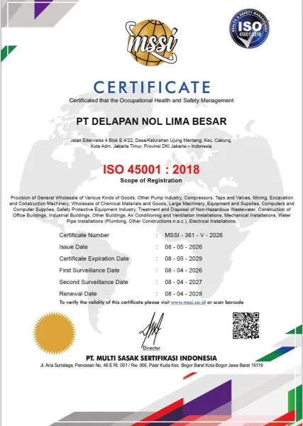 Sertifikat ISO 45001:2018