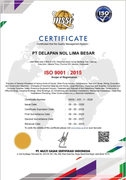 Sertifikat ISO 9001:2015